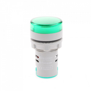 LED voltmetar 60-500VAC 22mm zeleni - Img 2