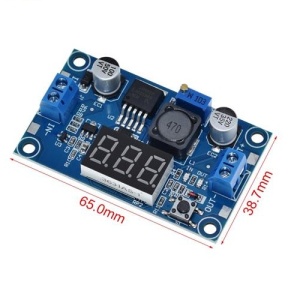 LM2596 DC-DC step-down konvertor napona sa displejom (4V-40V do 1.25V-37V 3A) - Img 5