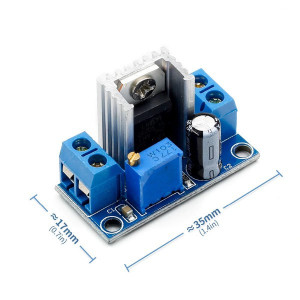 LM317 DC-DC Step Down Buck Podesivi Regulator Napona sa Hladnjakom Modul (1.2V-37V 1.5A) - Img 2
