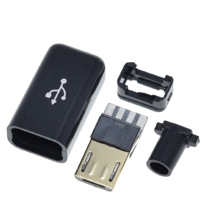 Micro USB muški konektor za lemljenje sa 5-pin kućištem (DIY komplet) - Img 5