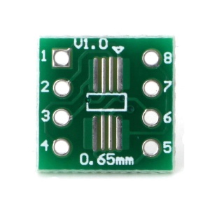 PCB Adapter SMD na DIP8 (SOP8, SSOP8, TSSOP8) - Dvostrani Adapter 1.27mm / 0.65mm - Img 3