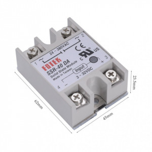 Poluprovodnički Solid State Relej Fotek SSR-40 DA 40A (3-32VDC / 24-380VAC) - Img 5