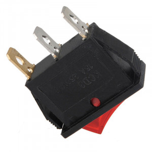 Prekidač 30x11mm 16A 250VAC crveni - Img 2