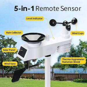 Profesionalna WiFi Meteo Stanica Nicetyweather FT0366RF sa Solarnim 7-u-1 Senzorom - Img 3