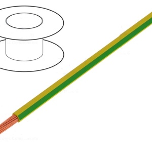 Provodnik H05V-K 0.50mm2 (PVC izolacija) žuto-zeleni