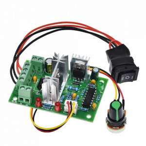 PWM Regulator Brzine DC Motora sa Prekidačem za Smer Revers 10-30V - Img 4