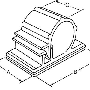 Samolepljivi držač kablova 6.2mm - Img 2