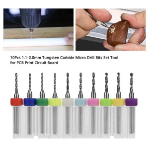 Set Karbidnih Mikro Burgija za PCB i CNC (1.1mm - 2.0mm) 10 komada - Img 4