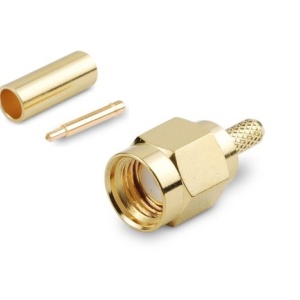 SMA M RG174 krimp