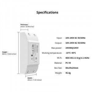 SONOFF BASIC R4 prekidač 2300W - Img 2