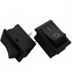 Taster 13x19mm 6A 250VAC crni - Img 2