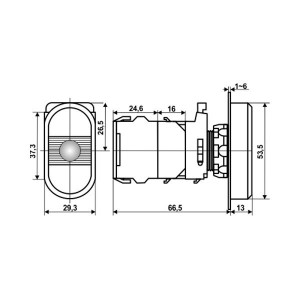 Taster LA115-B1-11R - Img 2