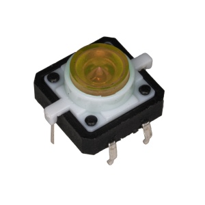 Taster za PCB montažu 12x12x7.3mm LED žuti