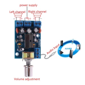 TEA2025B Stereo Audio Pojačalo Modul 2x3W (DC 5V-12V) - Img 4