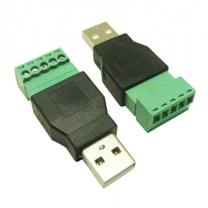 USB 2.0 Tip A Muški na 5-pinski Terminal sa Šrafovima (Bez Lemljenja) - Img 6