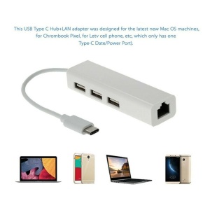 USB hub "4 u 1" RJ45 100Mbps - Img 1