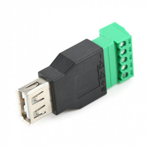 USB Ženski na Terminal Block Adapter 5-pin (Bez Lemljenja) - Vijčani Konektor sa Klemama - Img 6