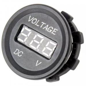 Vodootporni LED voltmetar za auto plavi - Img 3