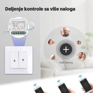 WiFi smart modul za roletne 2CH (za ugradnju u doznu) - Img 7