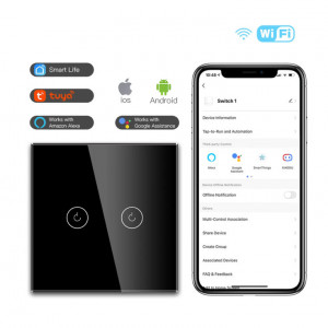 WiFi smart prekidač svetla WFPS-N02/BK - Img 2
