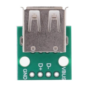 Ženski USB A na DIP Adapter Pločica za lemljenje (4 pina, 2.54mm) - Breakout Modul za Prototip Ploče - Img 4