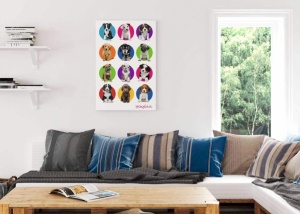 Tablou catelusi Deco Panel 60x90cm - Img 3