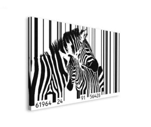 Tablou Zebre Cod de Bare Deco Block 70 x 118cm - Img 3