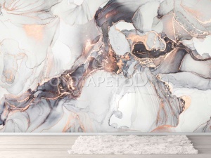 Fototapet Abstract - Mix de culori in marmura 310 cm x 270 cm - Img 2