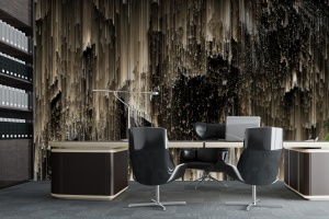 fototapet-abstract-negru-auriu-birou-executiv