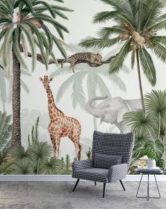 Fototapet Jungla Exotica cu Animale
