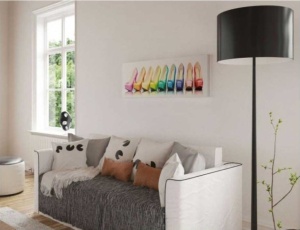 Tablou Pantofi Colorati Deco Block 40 x 118cm - Img 2