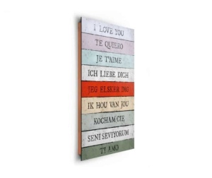 Tablou I Love You Deco Panel 60x90cm - Img 3