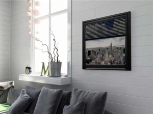 Tablou New York Priveliste Deco Block 90 x 90cm - Img 2