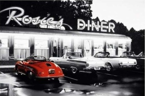 Tablou Rosie's Diner Deco Panel 60x90cm