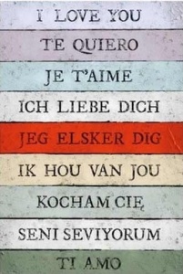 Tablou I Love You Deco Panel 60x90cm