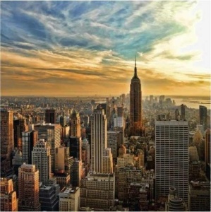 Tablou Manhattan Priveliste Deco Block 90 x 90cm
