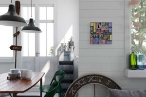 Tablou Orase Colorate Deco Block 40 x 40cm - Img 2