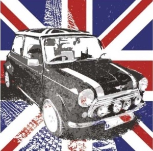 Tablou Union Jack Deco Block 40 x 40cm