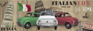 Tablou Viata Italiana Deco Block 40 x 118cm