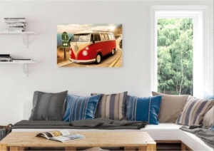 Tablou VW California Route 1 Deco Panel 60x90cm - Img 2