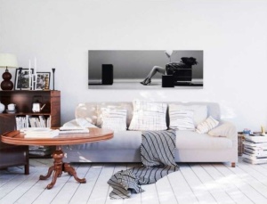 Tablou Blown Away Girl Deco Panel 52x156cm - Img 2