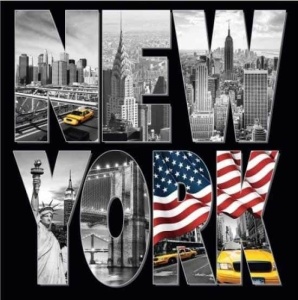 Tablou New York Capital Deco Block 90 x 90cm