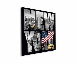 Tablou New York Capital Deco Block 90 x 90cm - Img 2