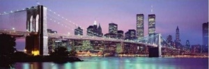 Tablou New York Skyline Deco Panel 52x156cm