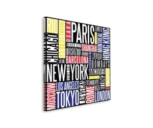 Tablou Orase Colorate Deco Block 40 x 40cm - Img 3