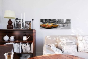 Tablou Pinguini in New York Panel 30x90cm - Img 3