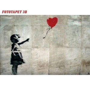 Mini Poster Fetita cu balon B43/384 - 50 x 40 cm