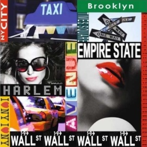 Tablou NYC Girls II Deco Block 40 x 40cm