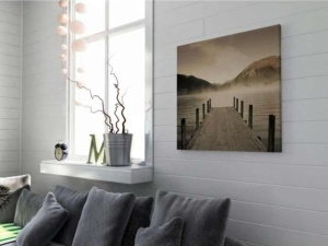 Tablou Peisaj Lac Deco Block 90 x 90cm - Img 2
