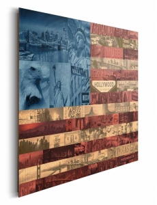Tablou Steag USA Deco Panel 60x90cm - Img 2